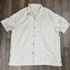 Tommy Bahama Silk Rayon Button Up‎ Shirt Mens XXXL / TTTG Short Sleeve
